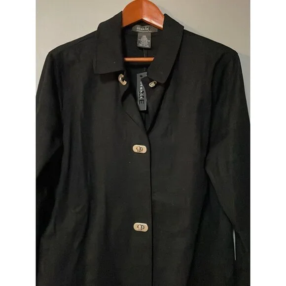 NEW Womens Size L Black George Jacket - Picture 3 of 8